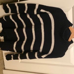 Blue and white stripped sweater